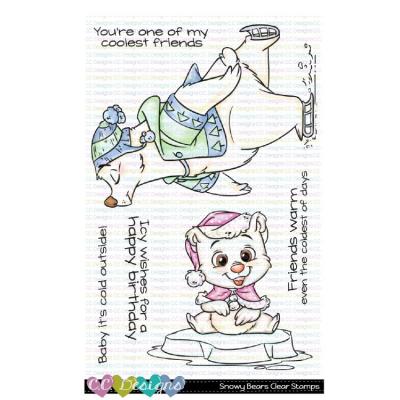 C.C. Designs Clear Stamps - Snowy Bears